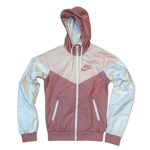 💗 Nike Windrunner Zip Jacket • XS • MSRP $110 ✨ Colorblock Hooded Windbreaker